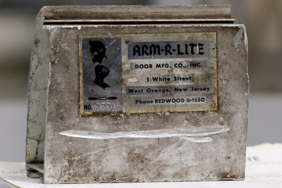 LEARN MORE about htis original bottom rail from 1963 ArmRLite Electra door still intact after 55 years of use.