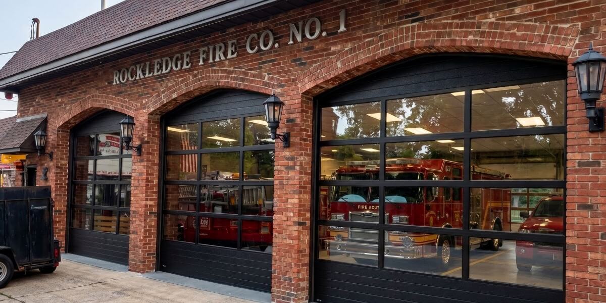 Rockledge Fire Co. No. 1 Firehouse Garage Door Rockledge Fire Co. No. 1 Firehouse Garage Door