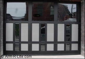 Aluminum and Glass Garage Doors Installed in New York Titan Model