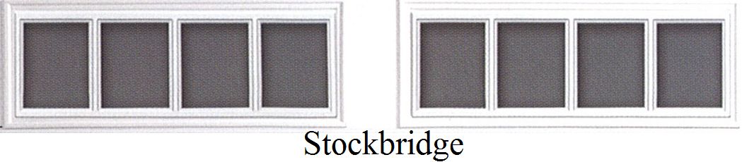 Residential Steel Carriage Style Garage Door, Stockbridge