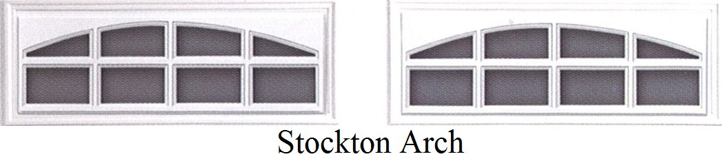Residential Steel Carriage Style Garage Door, Stockton Arch