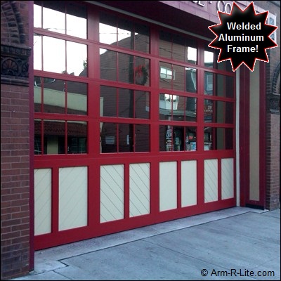 Commercial Carriage Style Roll Up Door - Aluminum Carriage House