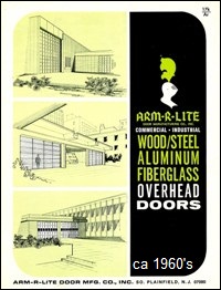 Overhead Garage Door Manufacturer - ca 1960's