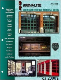 overhead garage door manufacturer - ca 2000's
