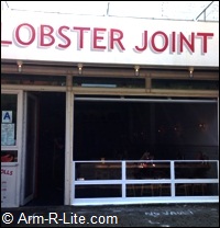 Maine Restaurant Glass Garage Doors - Lobster Joint