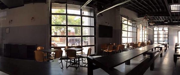 New York Beer Hall Glass Garage Doors