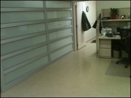 Stationary Glass Garage Door Office Partitions
