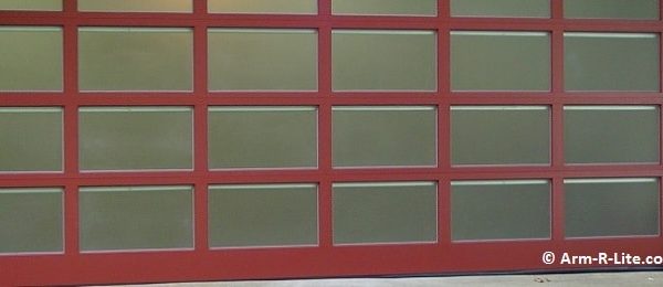 Custom Color Frame Finishes for Glass Garage Doors