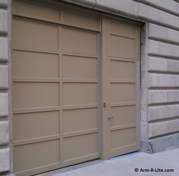 Custom egress options for glass garage doors
