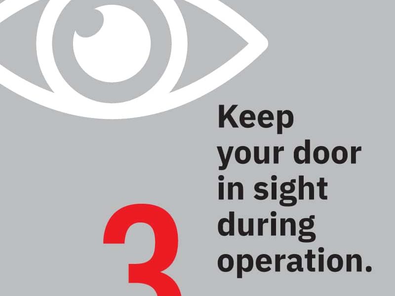 ArmRLite Safety Tip #3 Keep Your Door in Sight during Operation