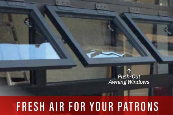 Glass Sectional Doors: Fresh Air for your Patrons